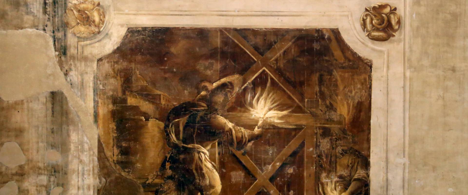 Pier francesco battistelli e aiuti, affreschi con scene dell'orlando furioso e della gerusalemme l. tra telamoni, 1619-28, 17 foto di Sailko